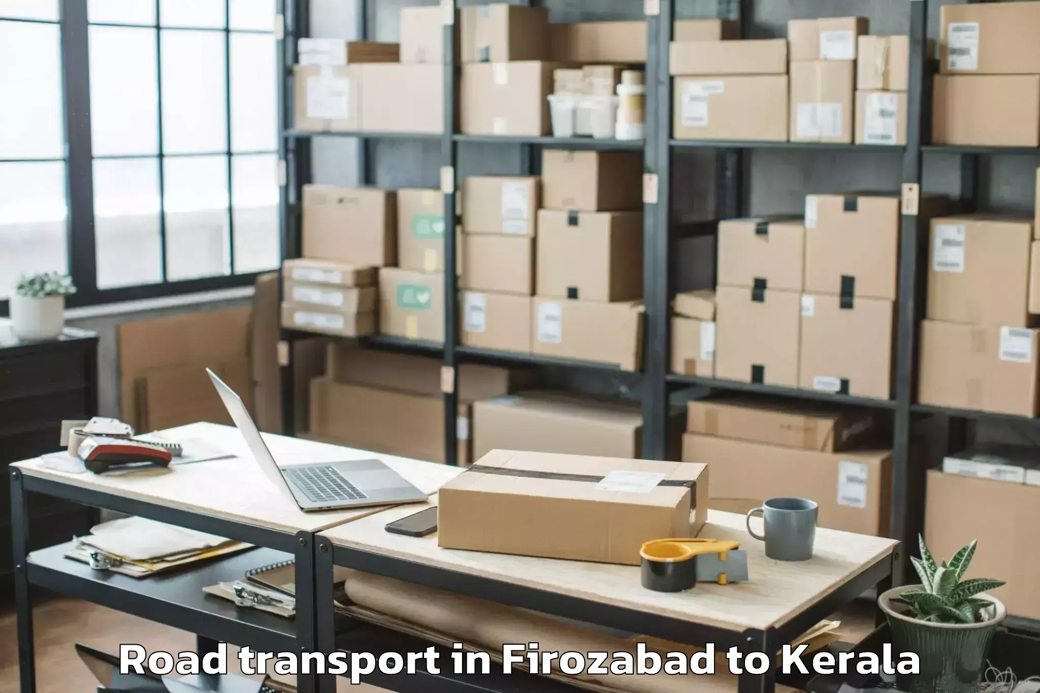 Book Your Firozabad to Vaikam Road Transport Today